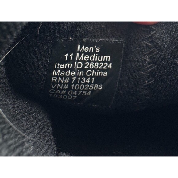 LL BEAN Men\'s Pebbled Leather Slip-on Shoes Sz 11 Fleece Lined Mule Style 71341 main image 10